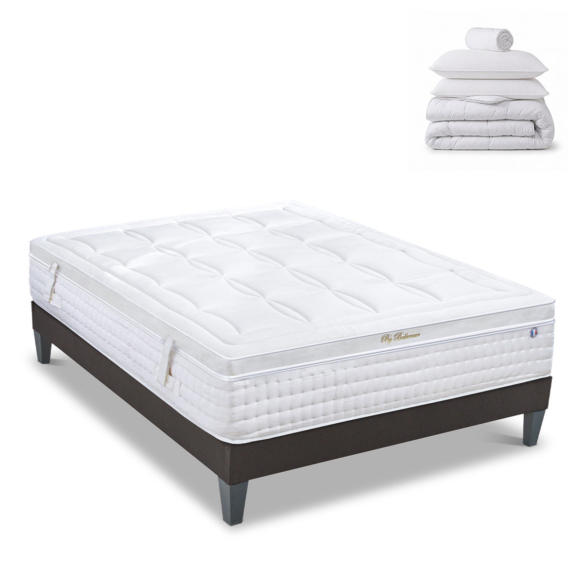 pret-a-dormir-empereur-avec-sommier-couette-oreillers-et-protege-matelas