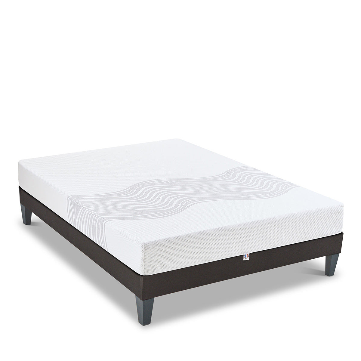 Ensemble Sensitive - Matelas ferme mémoire de forme + Sommier tri-lattes - 21 cm d'épaisseur