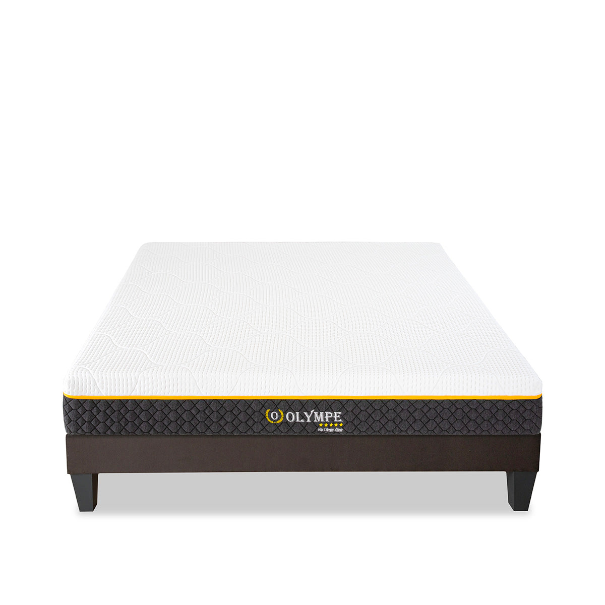 Ensemble Matelas Mémoire de forme Olympe avec Sommier