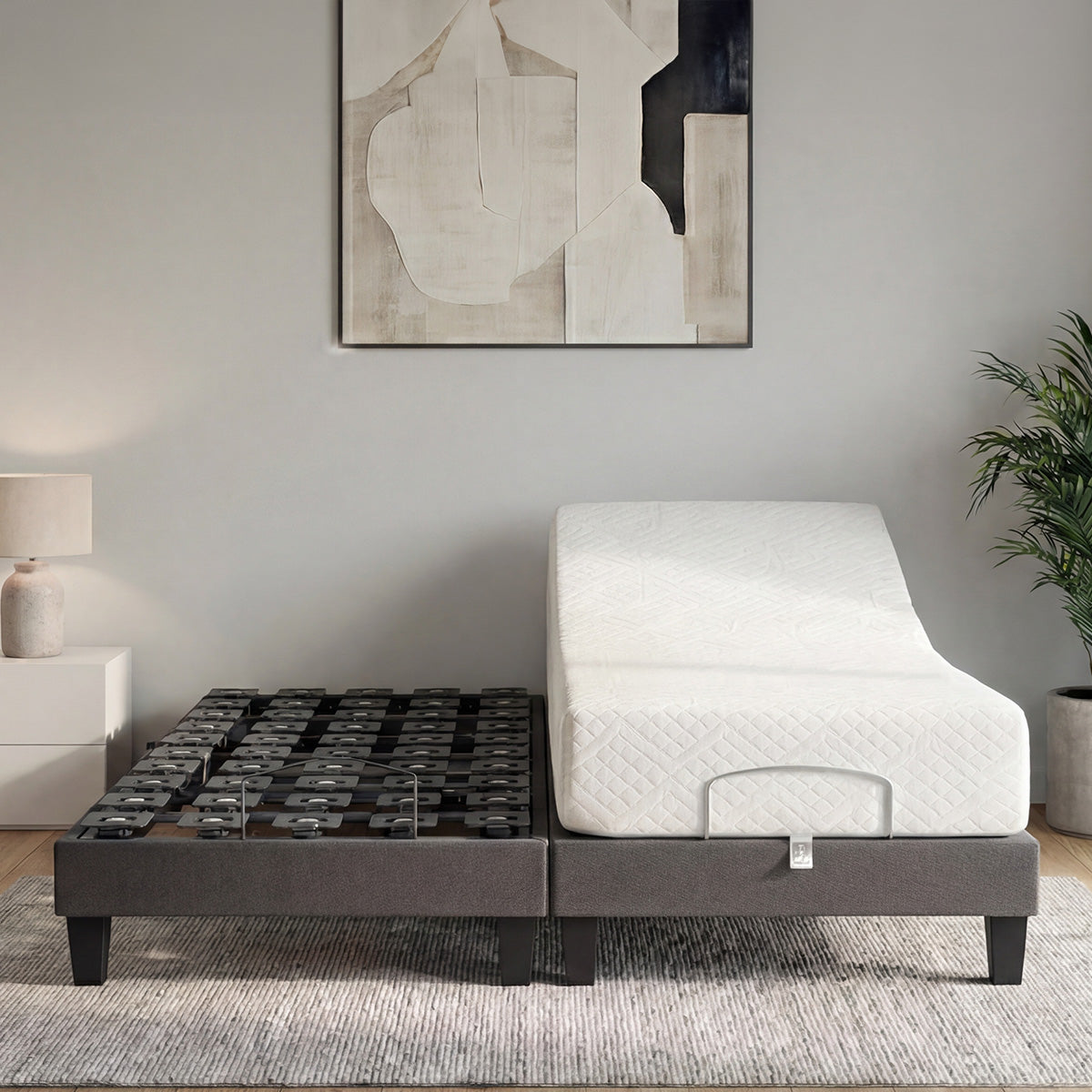 Ensemble Matelas Mémoire de forme ABSOLU avec sommier MONDOR