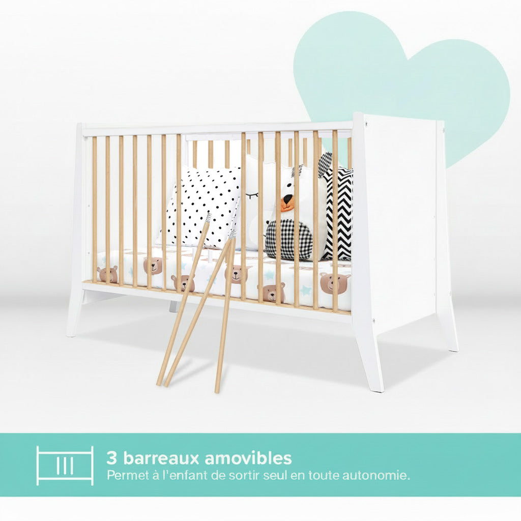 Lit bébé évolutif TIMEO
