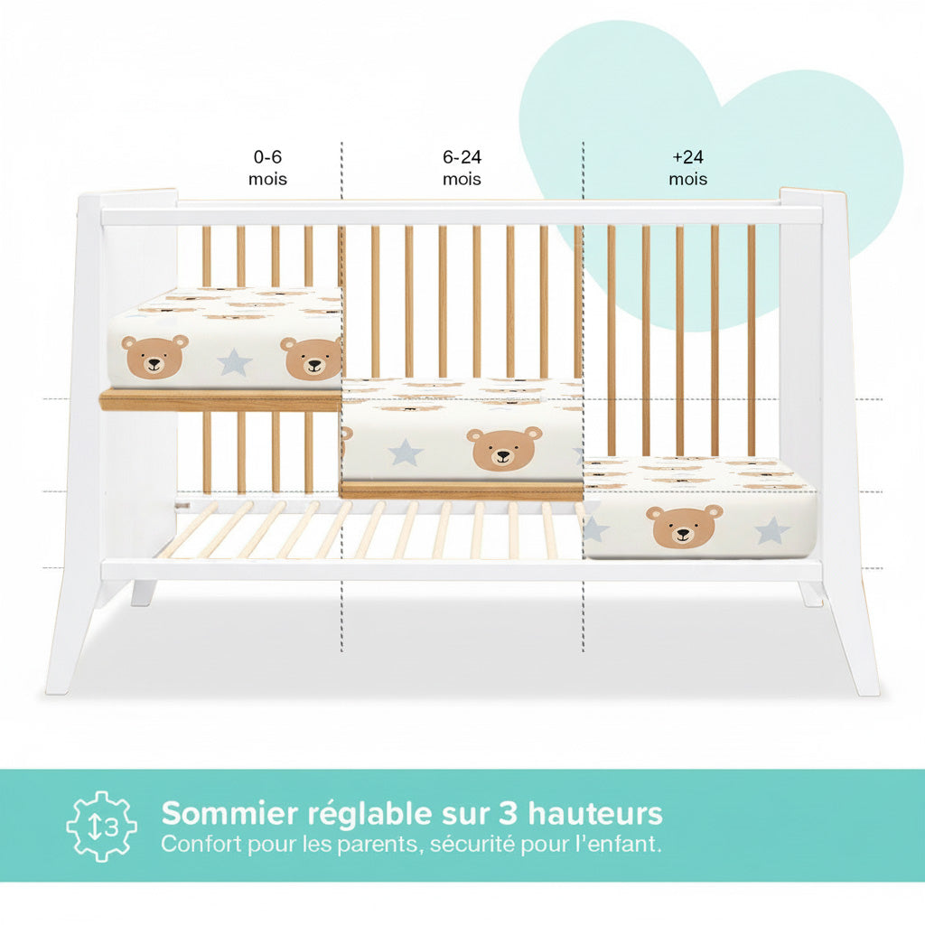 Lit bébé évolutif TIMEO
