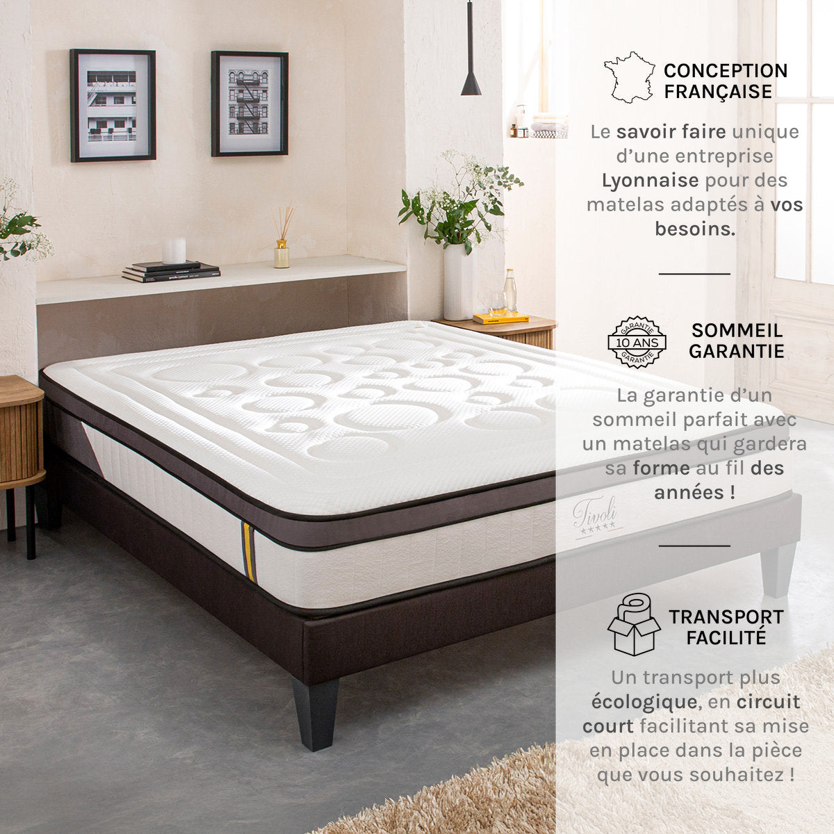 Matelas Mémoire de forme 25 cm TIVOLI
