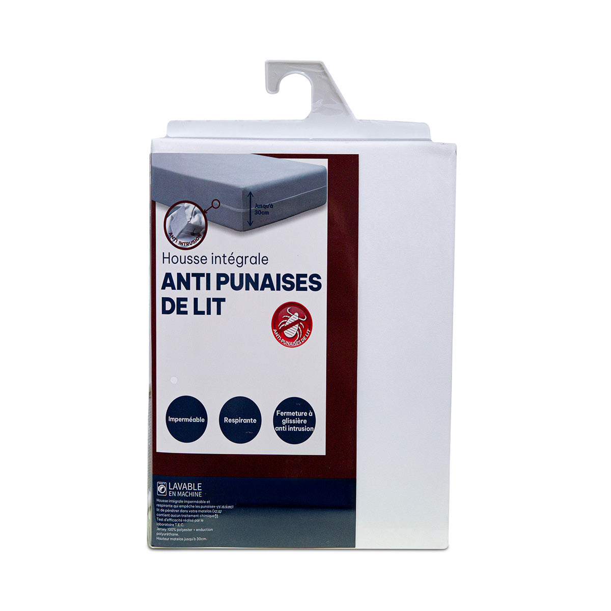 Alèse imperméable Anti-punaises de lit Bonnet 30 cm QUIÉTUDE