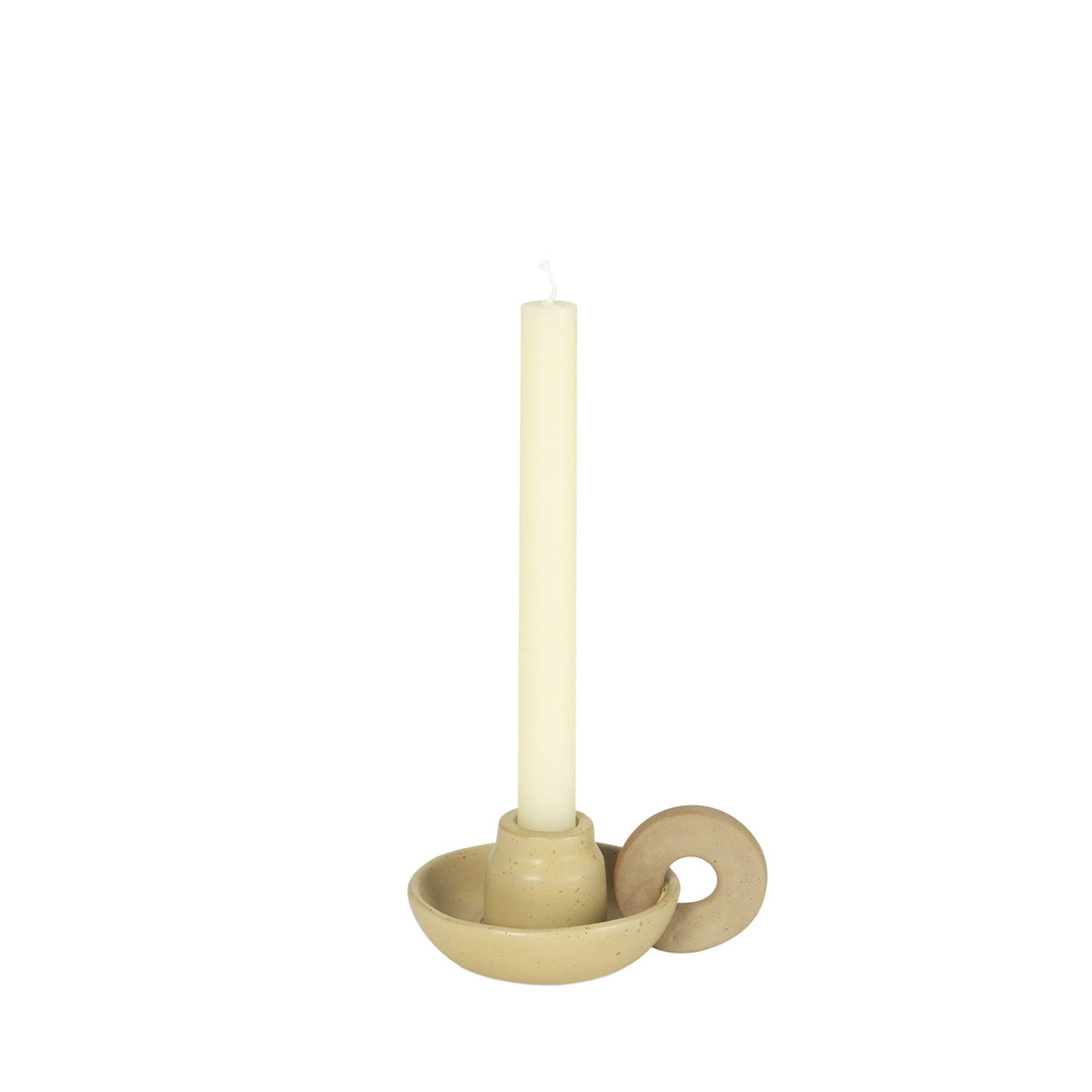 Bougeoir - Céramique beige - NOTTE