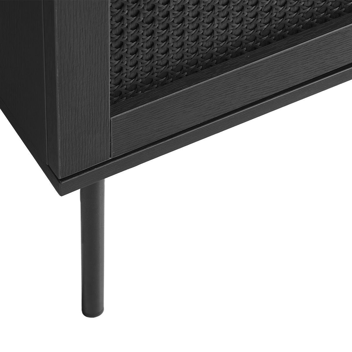 buffet-140-cm-3-portes-bois-et-cannage-noirs-manarola