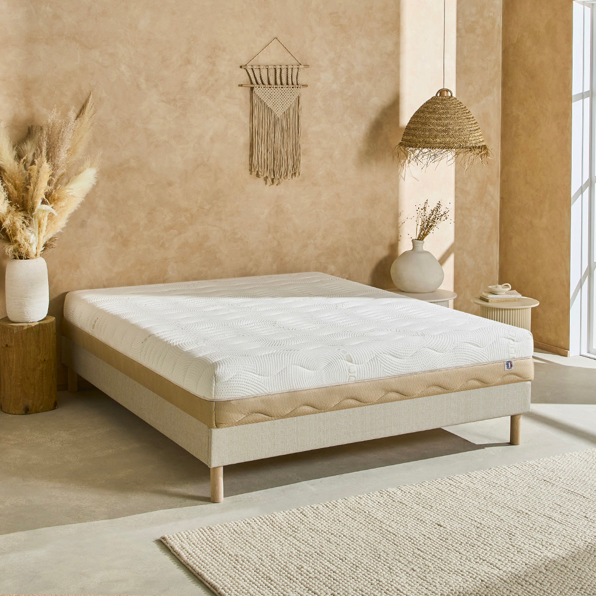 Ensemble Matelas Mémoire de forme 4 SAISONS avec sommier