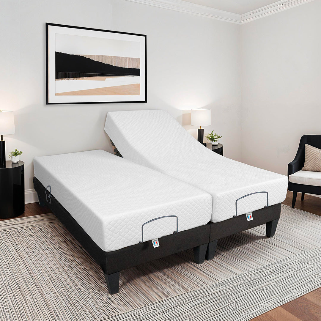 Ensemble Matelas Mémoire de forme ABSOLU avec sommier MONDOR