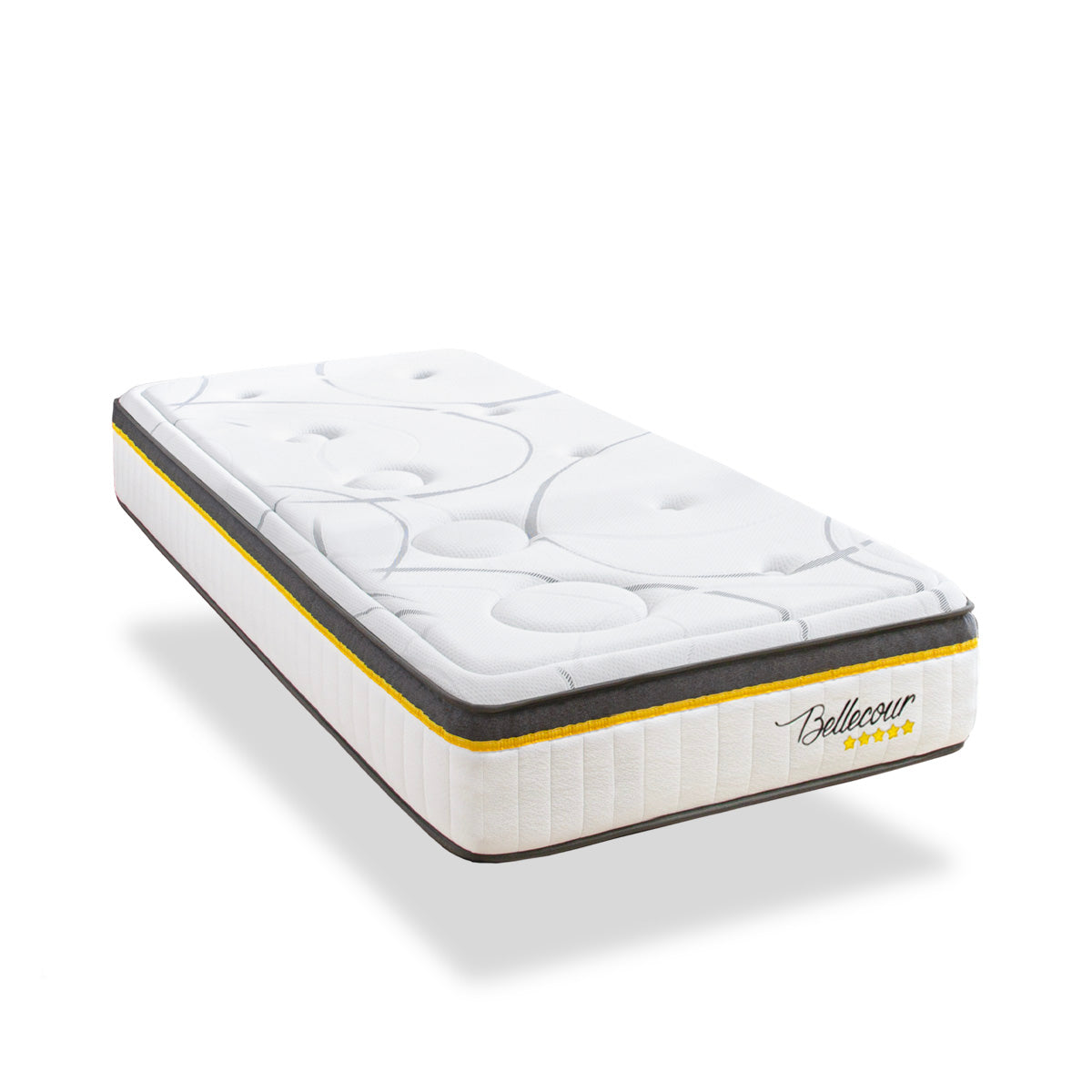 Ensemble Matelas Ressorts ensachés BELLECOUR 3.0 avec sommier