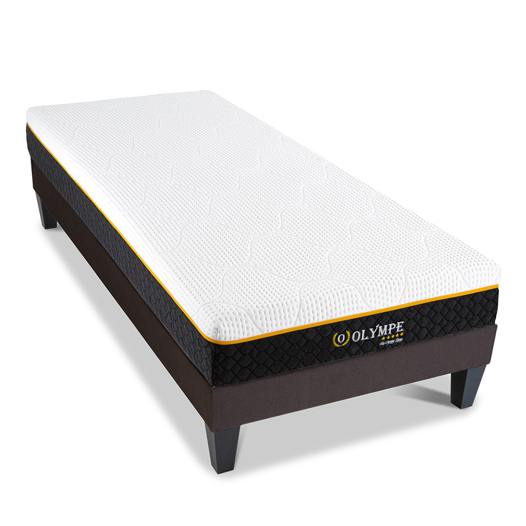 Ensemble Matelas Mémoire de forme Olympe avec Sommier