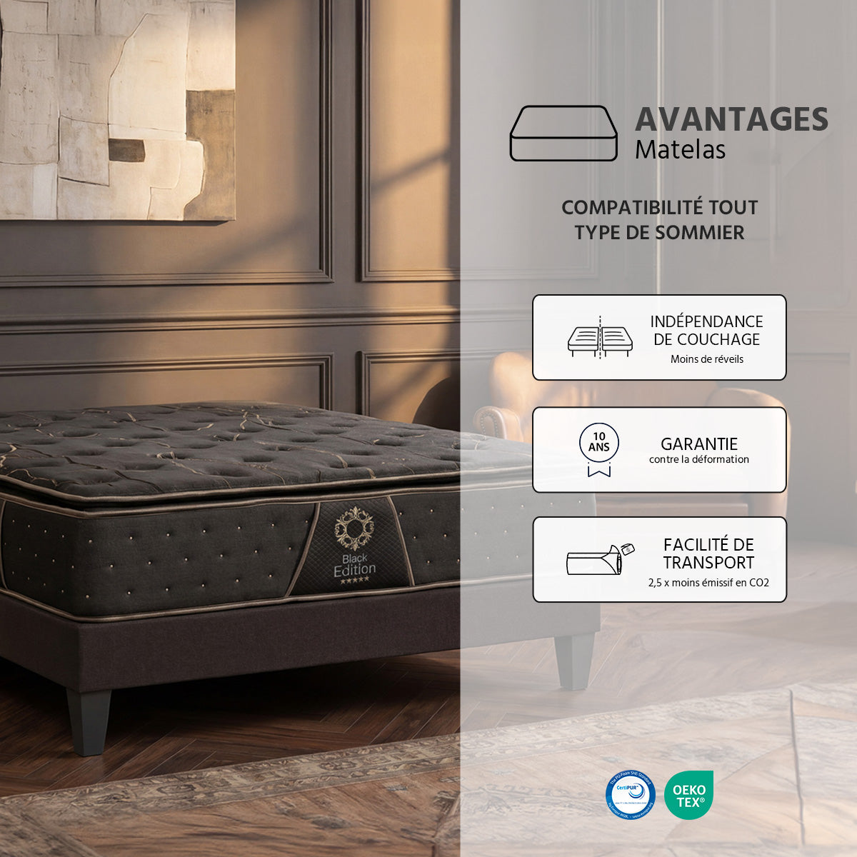 matelas-memoire-de-forme-34-cm-black-edition