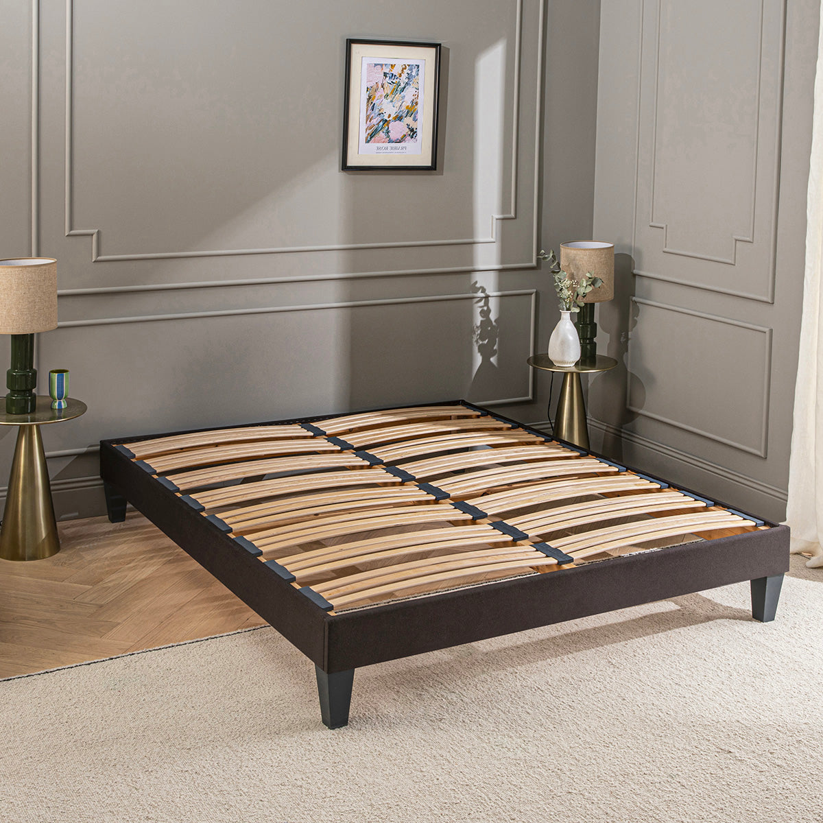 Sommier À Lattes Tissu VICTOIRE