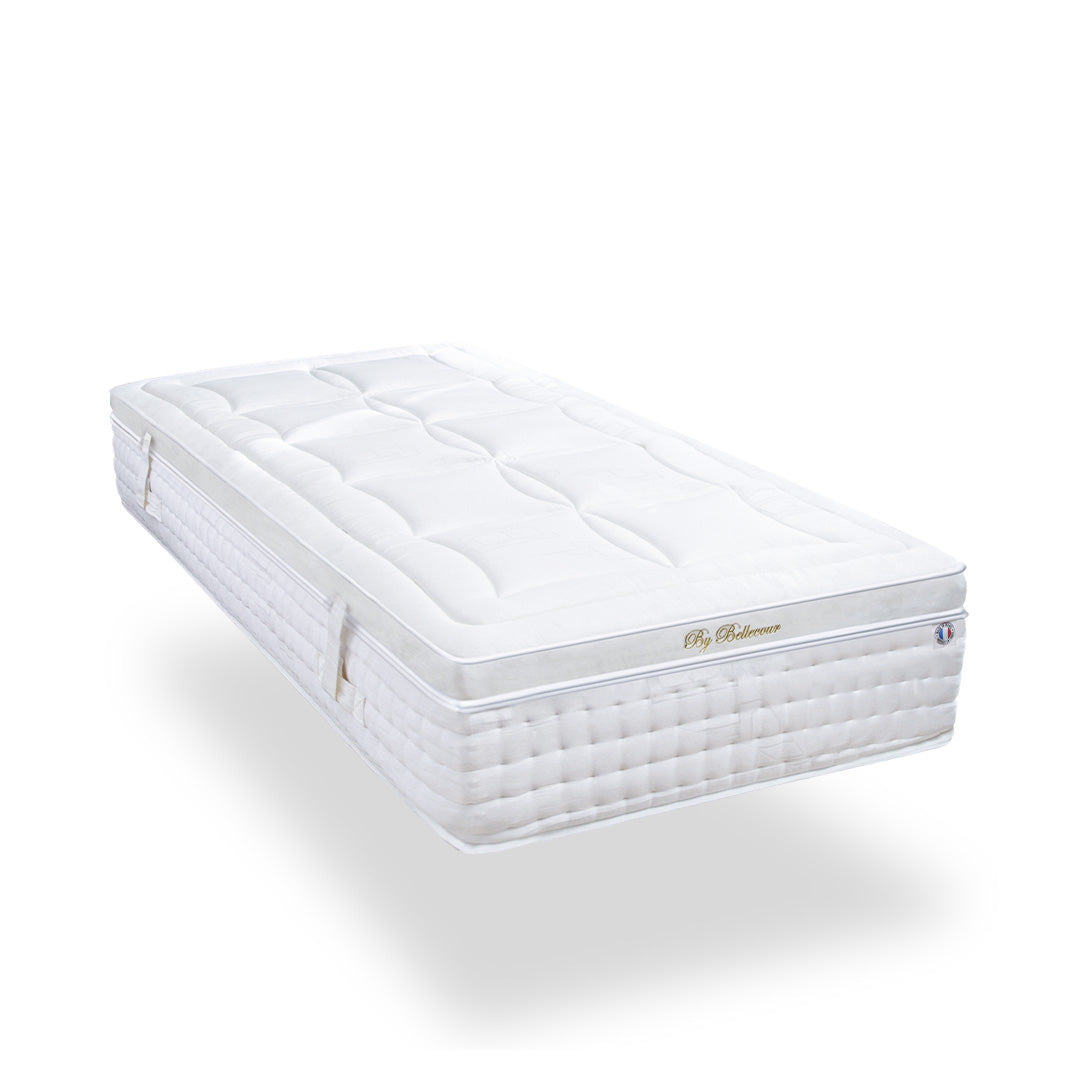 Matelas Empereur - Mémoire de forme + gel frais - Moelleux puis ferme - Fabriqué en France - 33 cm d'épaisseur
