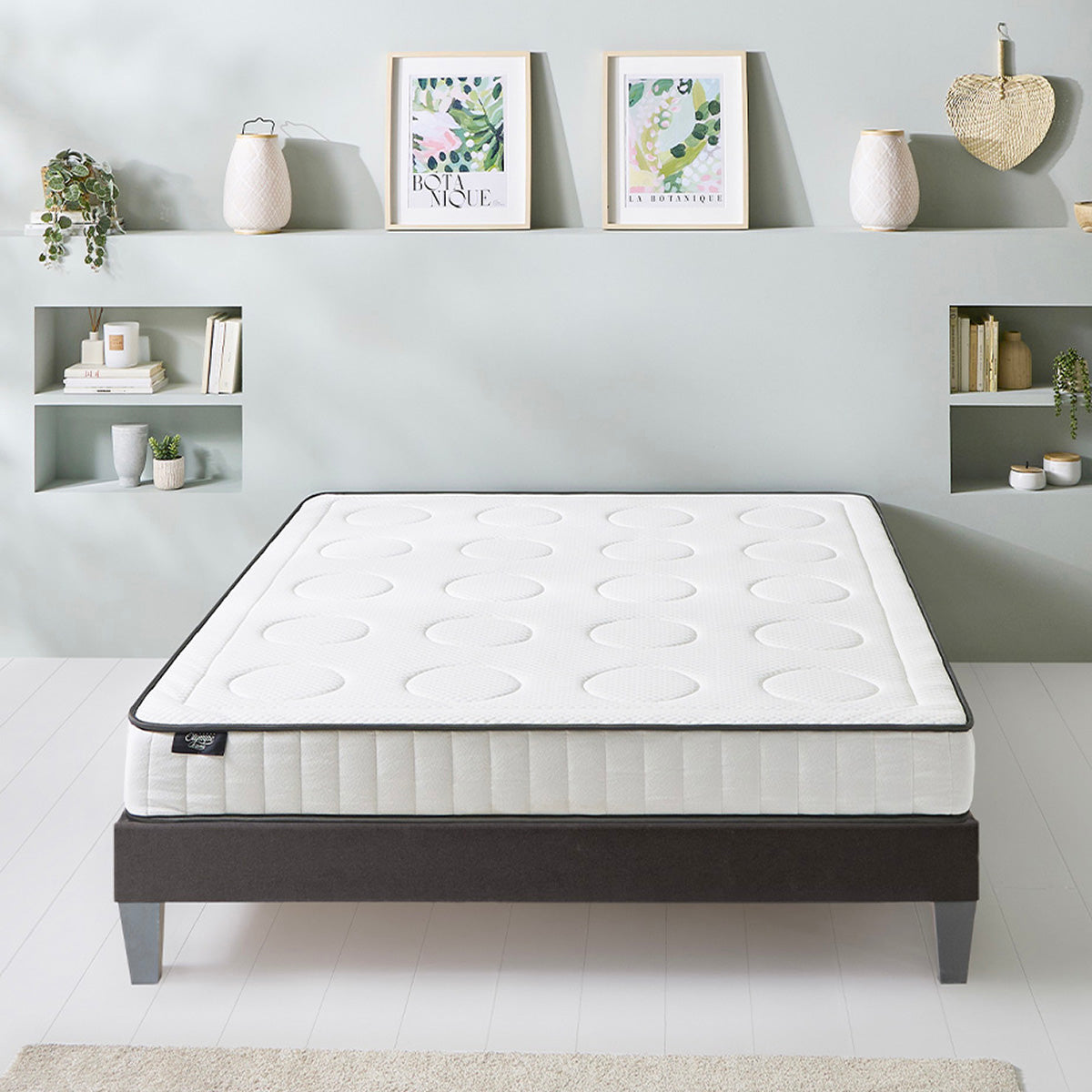 Ensemble Matelas Mémoire de forme CRISTAL avec sommier