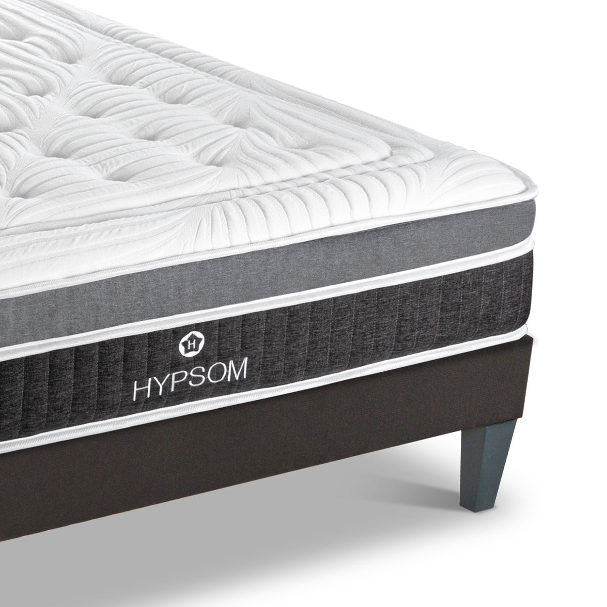 Ensemble ELEGANCE place Matelas Mémoire de forme + Sommier Bois