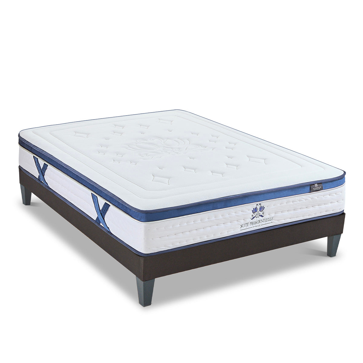 Ensemble Matelas Mémoire de forme SUITE PRÉSIDENTIELLE avec sommier
