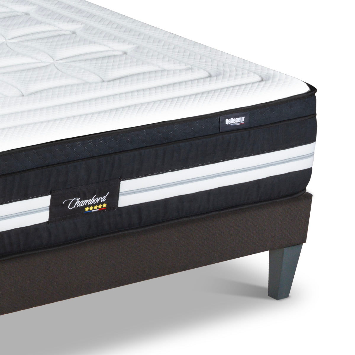 Prêt-à-dormir CHAMBORD avec Sommier, Couette, Oreillers et Protège-matelas