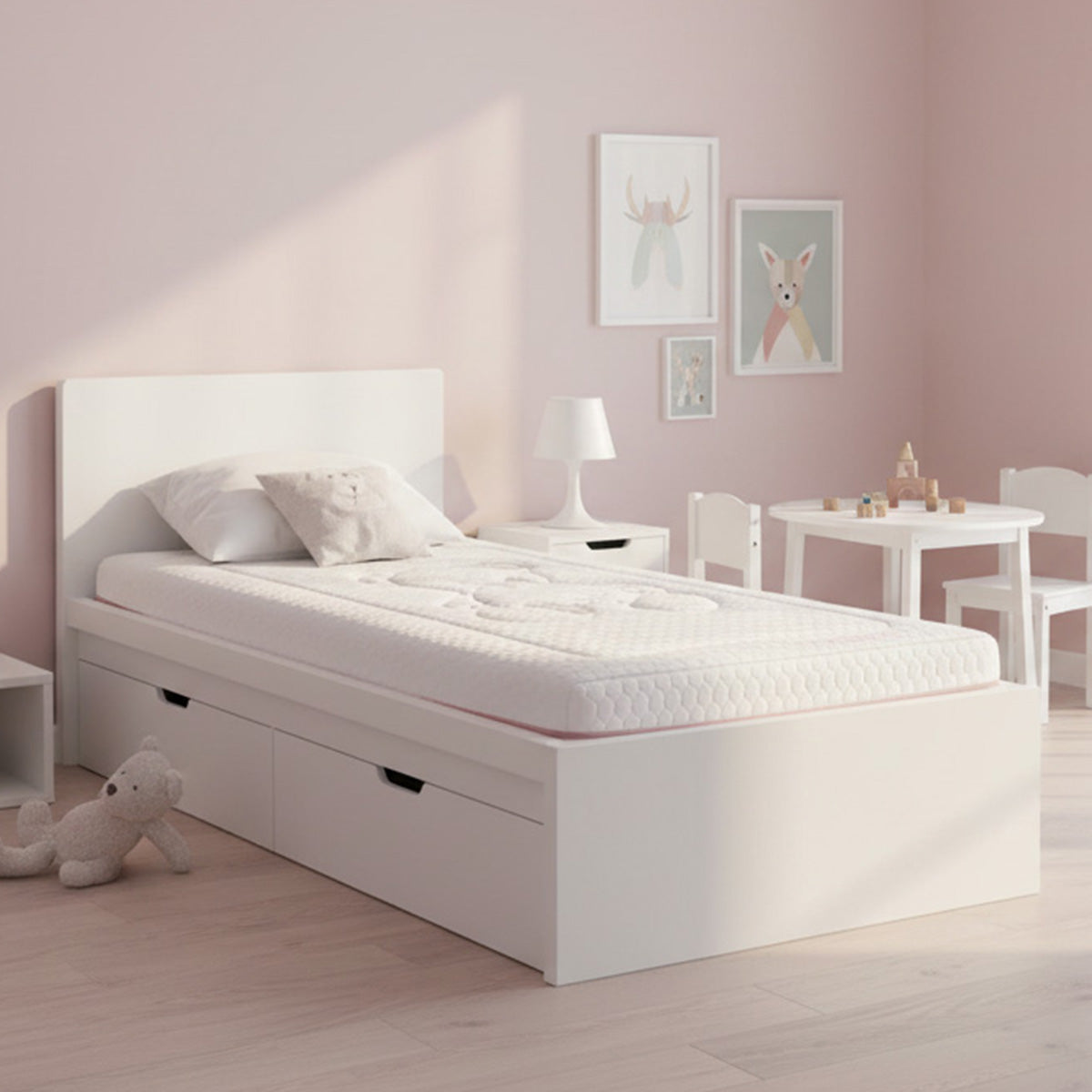Matelas Mousse 14 cm BABY ROSE