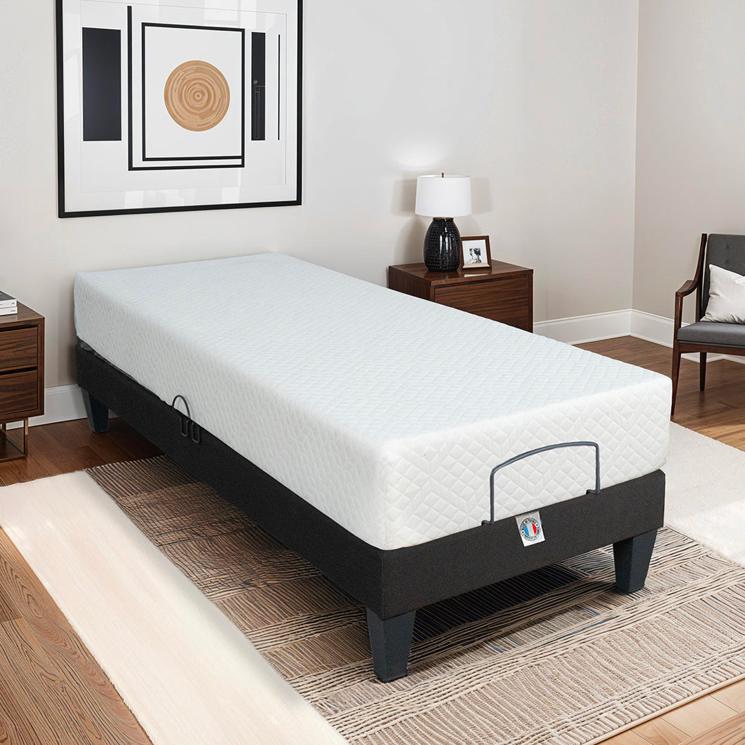 Ensemble Matelas Mémoire de forme ABSOLU avec sommier MONDOR
