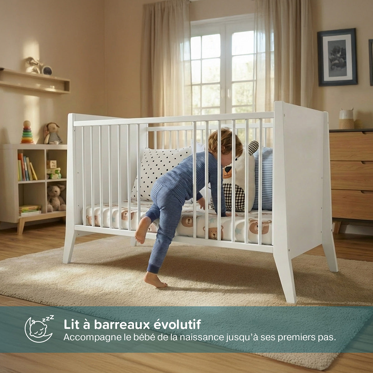 Lit bébé évolutif TIMEO