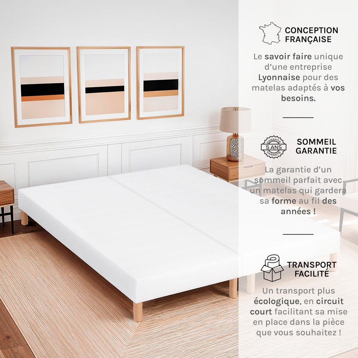 Sommier Tapissier Tissu CONSTANTINE