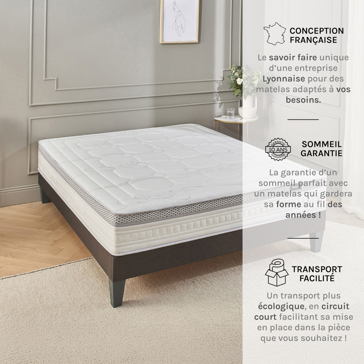 Matelas Hybride 28 cm CONCORDE II