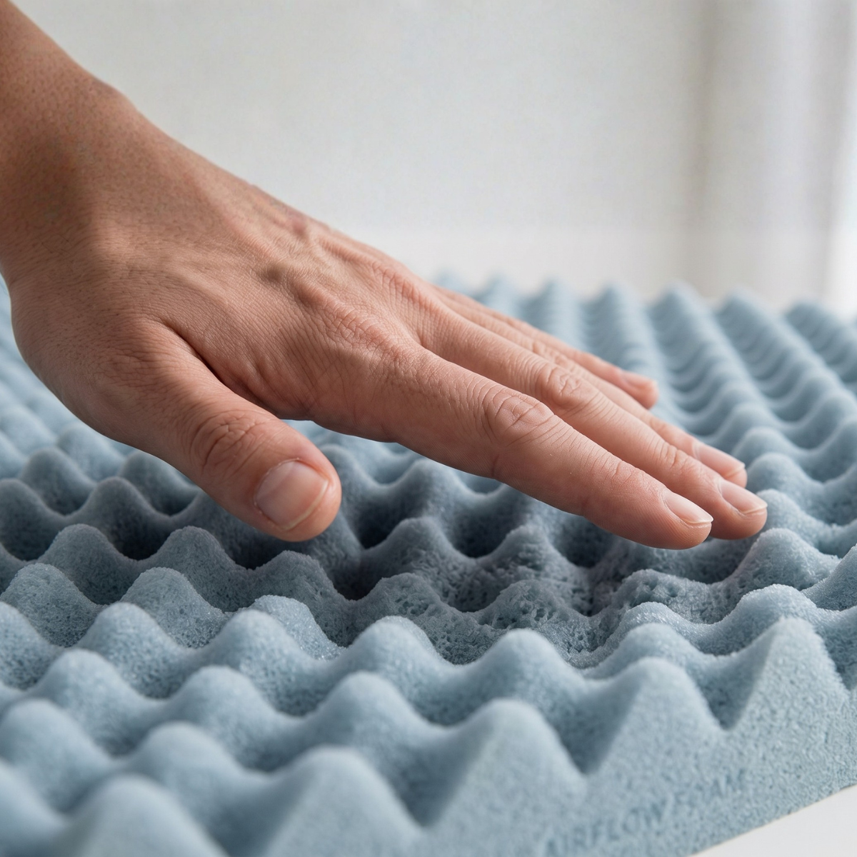 Surmatelas Gel Refresh - Mémoire de forme + gel thermorégulant - Fabriqué en France - 6 cm d'épaisseur