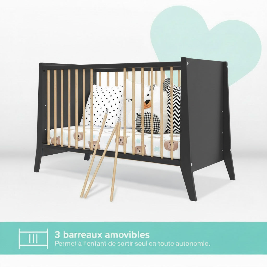 Lit bébé évolutif TIMEO