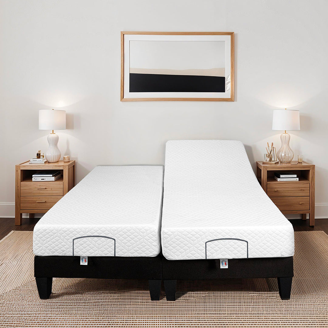Ensemble Matelas Mémoire de forme ABSOLU avec sommier MONDOR