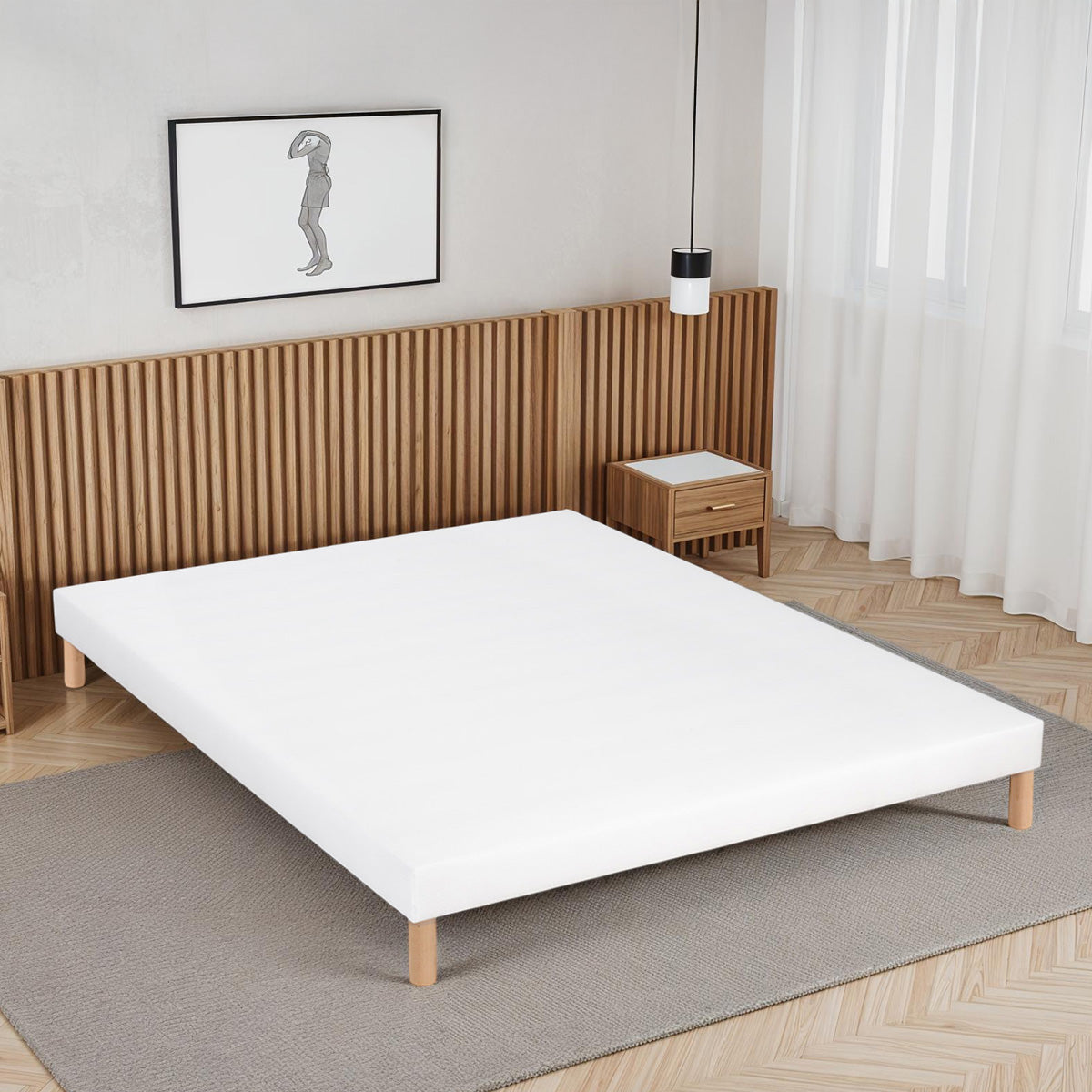 Sommier Tapissier Tissu CAPUCINE