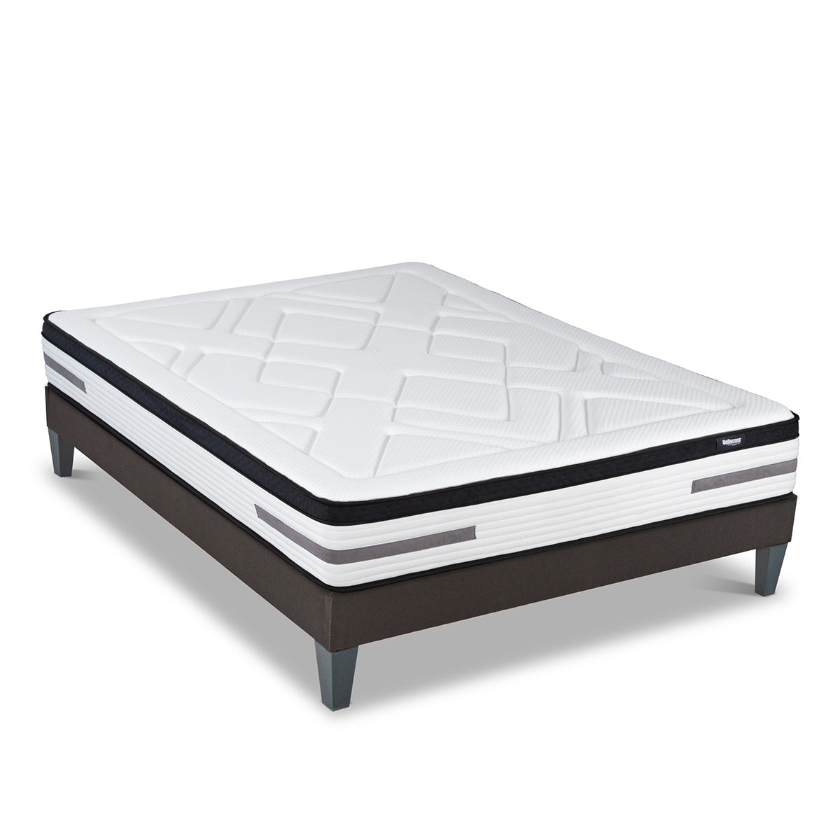 Ensemble Matelas Hybride BELLEVUE avec sommier