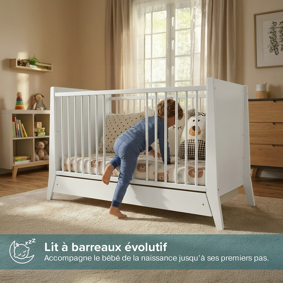 Lit bébé évolutif TIMEO