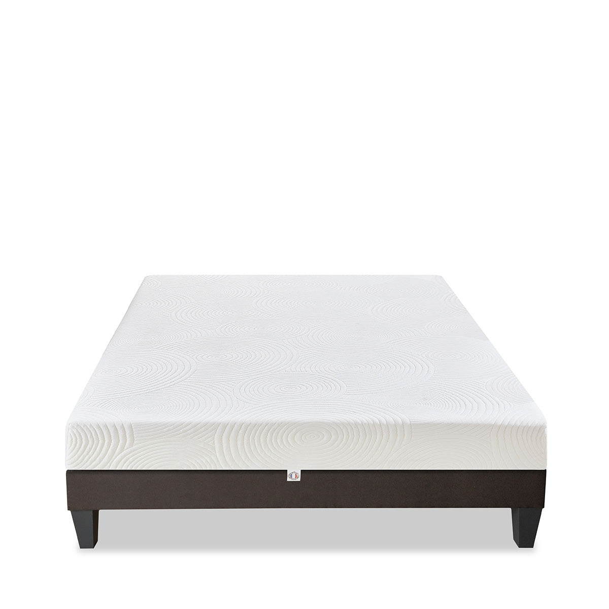 Ensemble Vosges - Matelas mousse haute densité + Sommier - 15 cm d'épaisseur - Accueil équilibré, soutien ferme