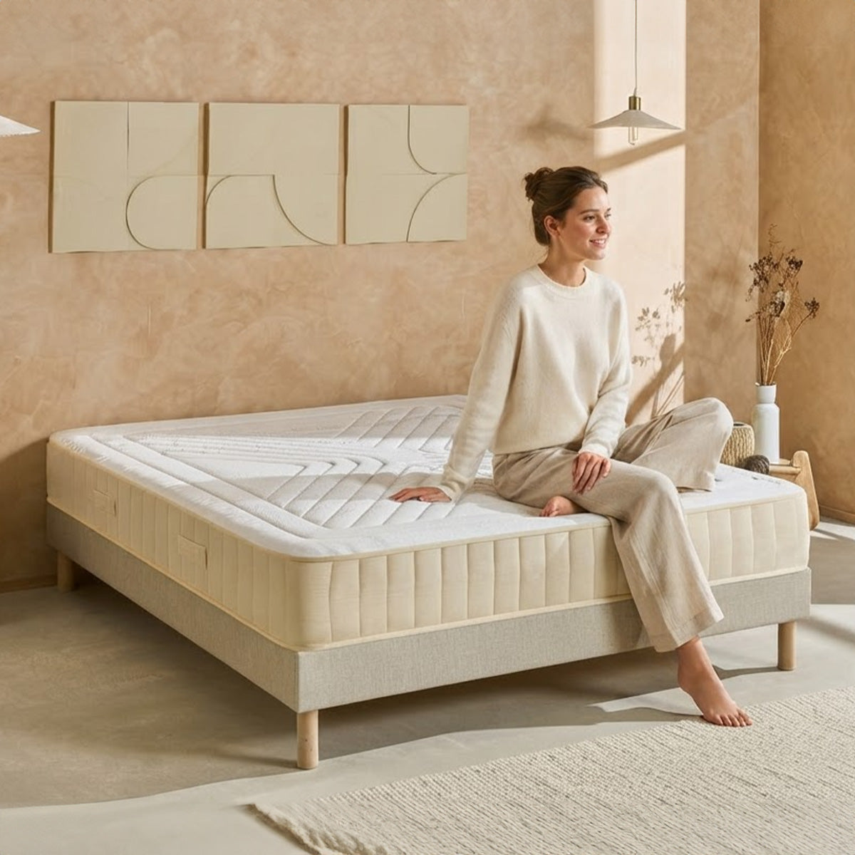 Matelas Symphonie 2.0 - Mémoire de forme - Moelleux puis ferme - 25 cm d'épaisseur