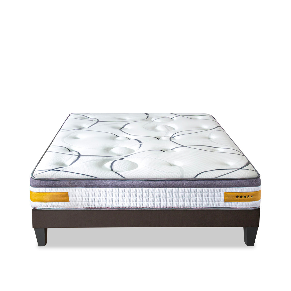 Ensemble Matelas Mémoire de forme COPENHAGUE avec sommier