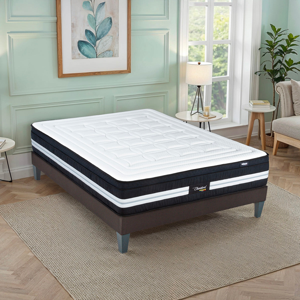 Ensemble Matelas Hybride CHAMBORD avec sommier
