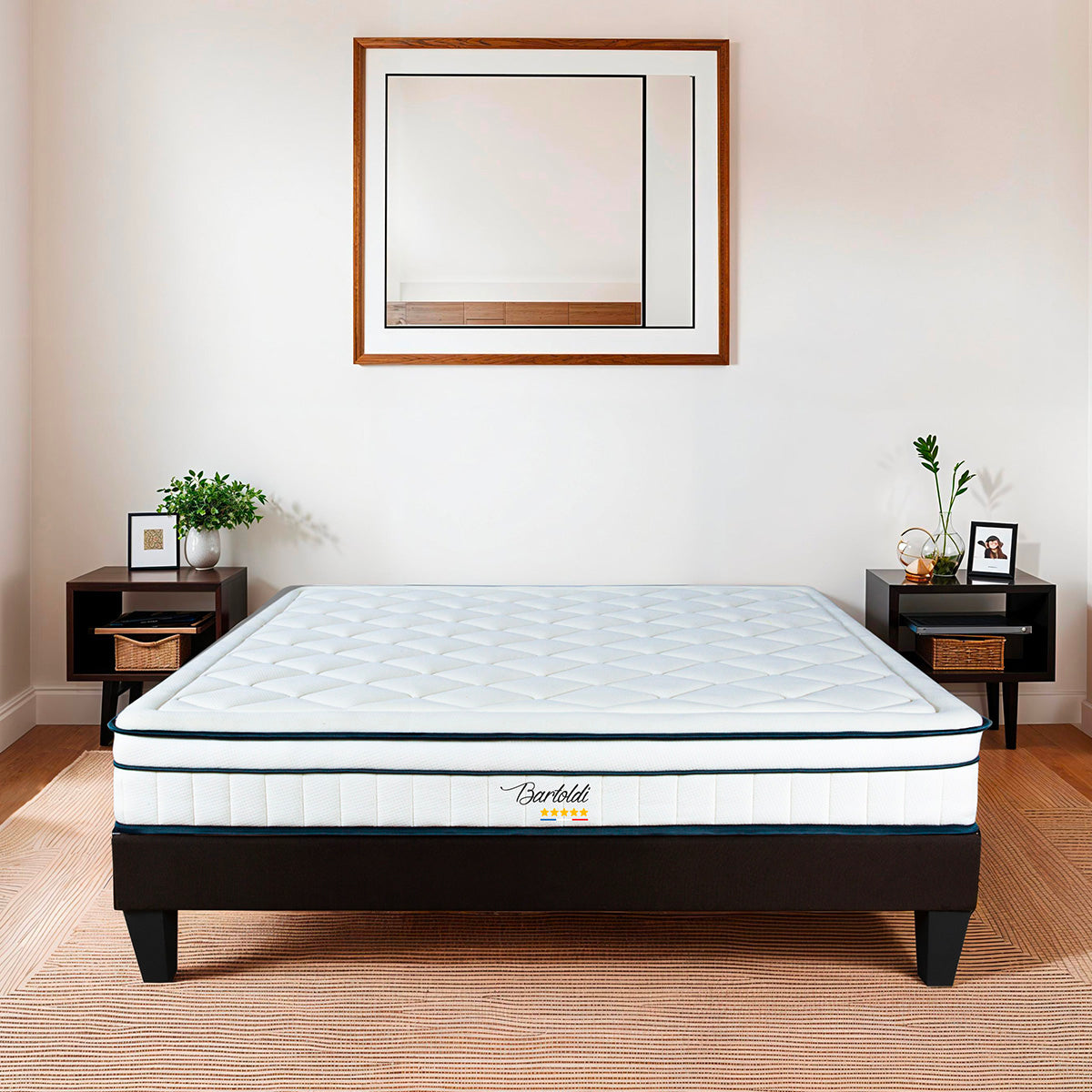 Ensemble Matelas Hybride BARTOLDI avec sommier