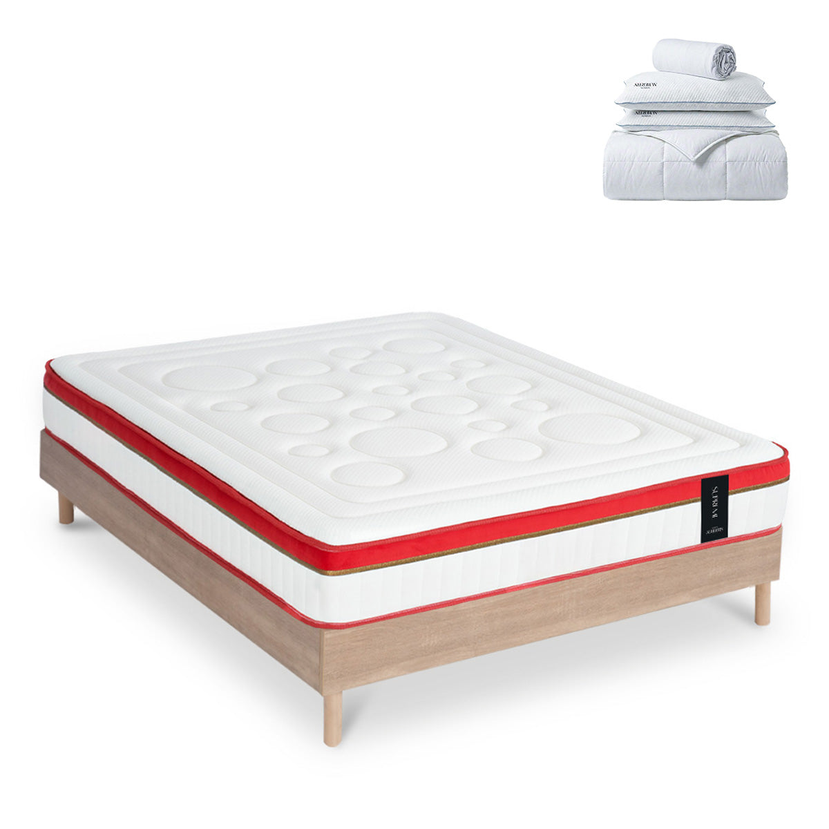 Prêt-à-dormir SUPREME avec Sommier SÉLÉNA et Accessoires
