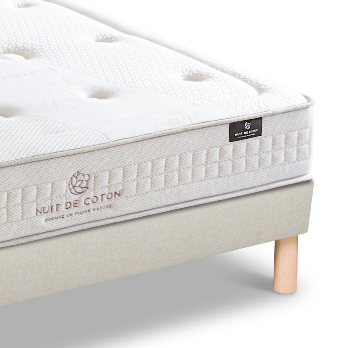 Prêt-à-dormir PRÉLUDE avec Sommier, Couette, Oreillers et Protège-matelas