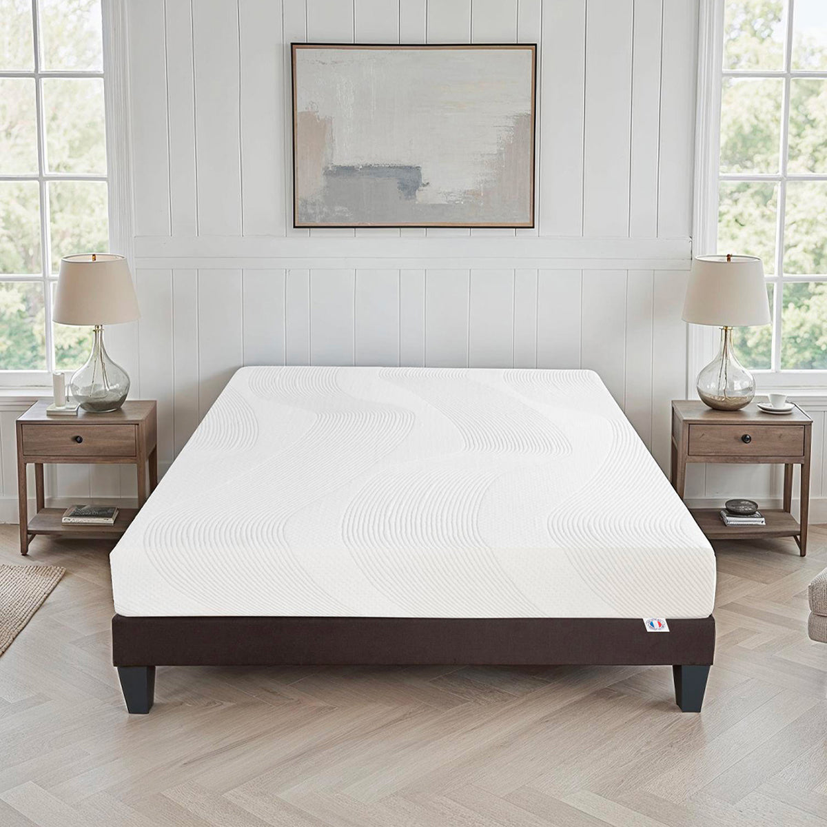 Ensemble Matelas Mémoire de forme PARIS avec sommier