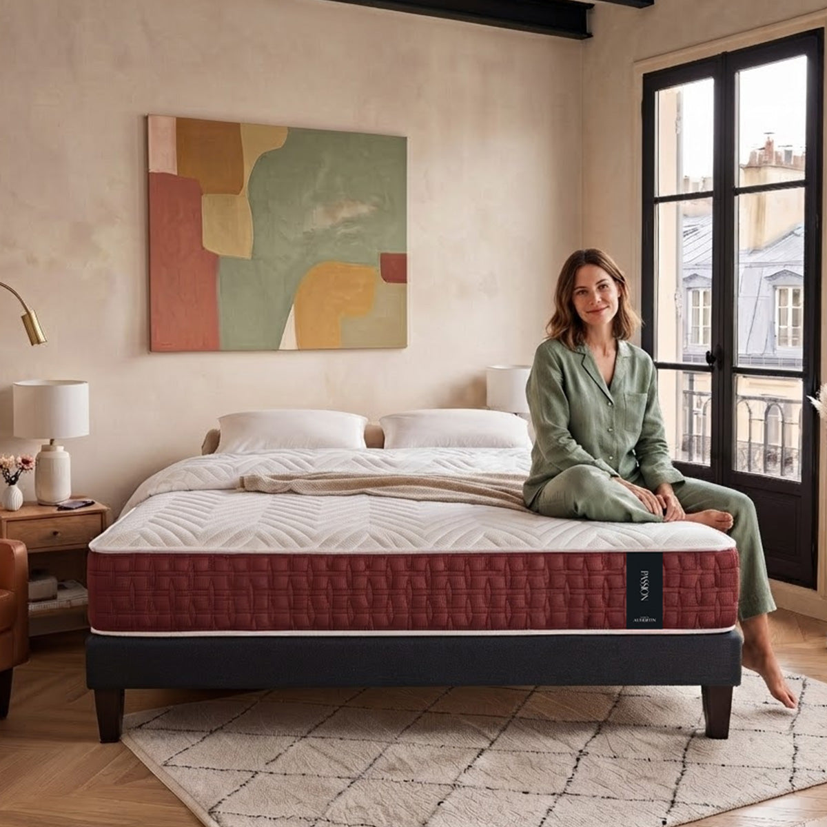 Ensemble Matelas PASSION et Sommier AURORE