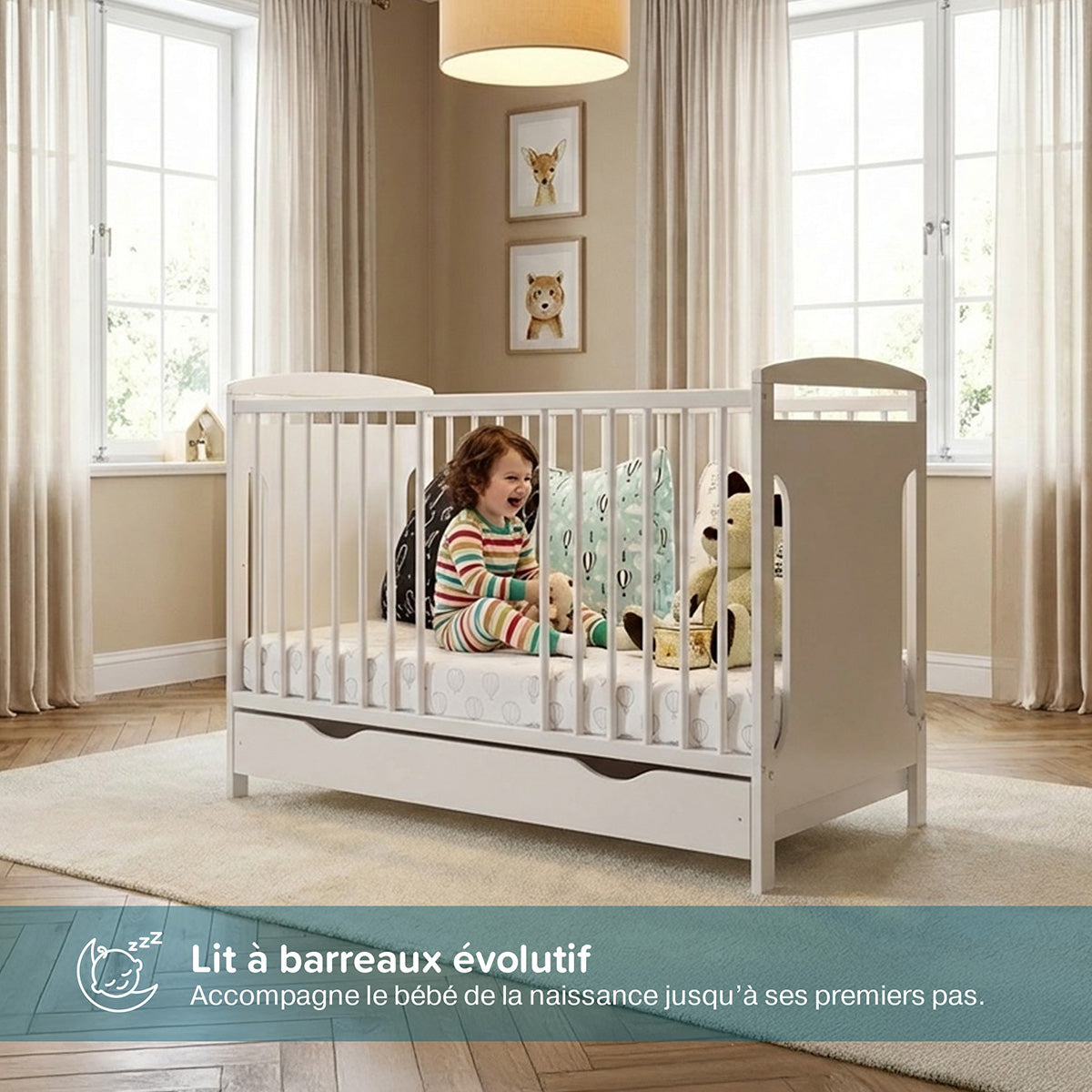 Lit bébé évolutif MARGOT