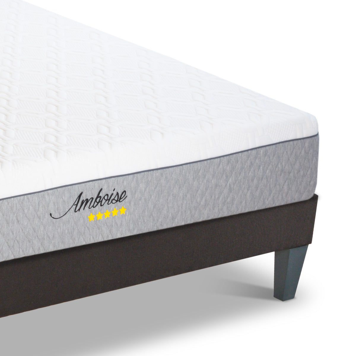 Prêt-à-dormir AMBOISE avec Sommier, Couette, Oreillers et Protège-matelas