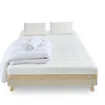Prêt-à-dormir LÉMAN avec Sommier, Couette, Oreillers et Protège-matelas 