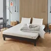Prêt-à-dormir EGIO avec Sommier, Couette, Oreillers et Protège-matelas 