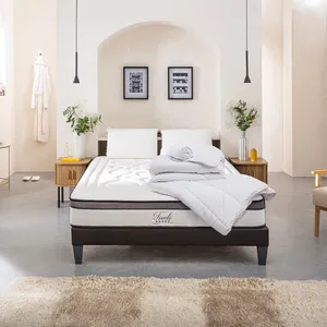 Prêt-à-dormir TIVOLI avec Sommier, Couette, Oreillers et Protège-matelas 