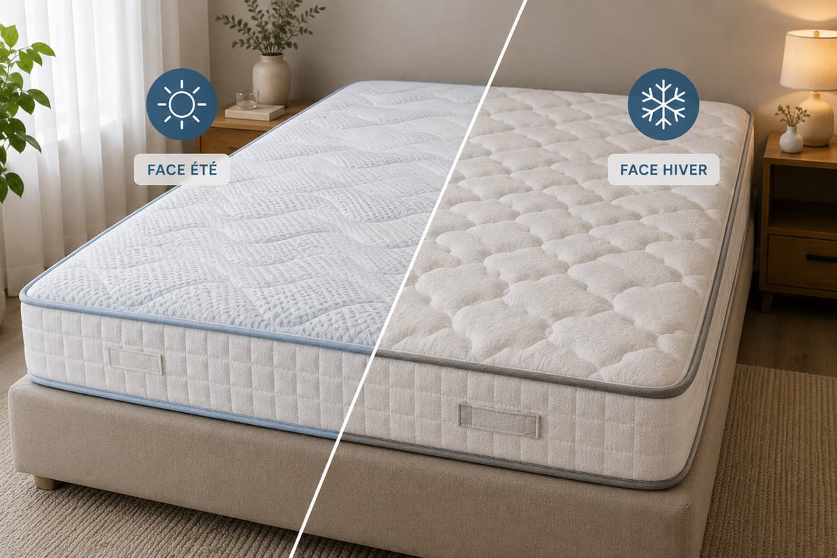 C'est quoi le côté hiver d'un matelas ? Où le trouver ?