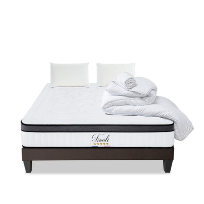 Prêt-à-dormir TIVOLI avec Sommier, Couette, Oreillers et Protège-matelas