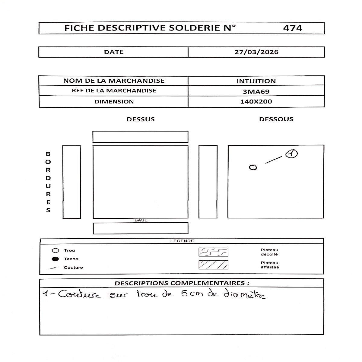 Matelas Mémoire de forme 15 cm INTUITION - 140x200 - Offre N°474