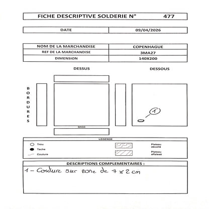 Matelas Mémoire de forme 24 cm COPENHAGUE - 140X200 - Offre N°477